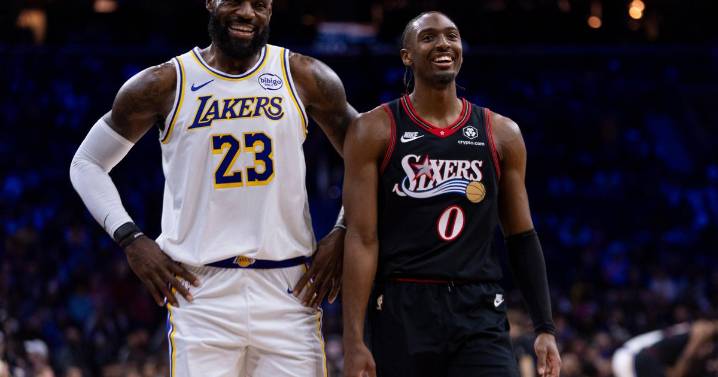 Sixers' winning streak ends in loss to Lakers as LeBron James hits go