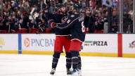 Fantilli scores twice, Blue Jackets rally for shootout win against Red Wings