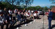 Inauguran oficialmente las obras de pavimentación de la Ruta 56