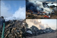 Trabajadores denuncian riesgo sanitario tras incendio en predio de Estrella Blanca en Mineral de la Reforma