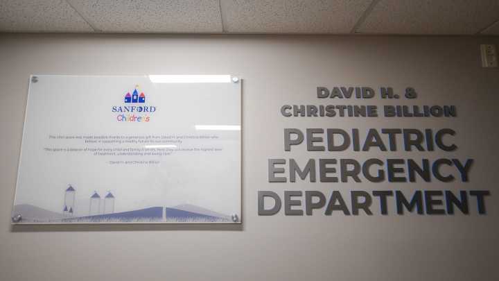 A look inside Sanford's new pediatric emergency department