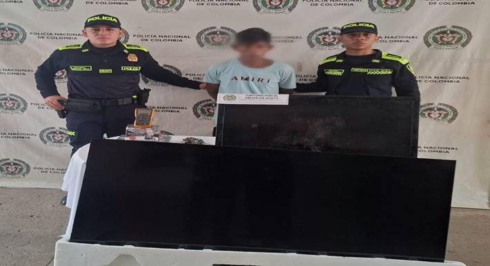 Policía del Magdalena recuperó elementos hurtados y capturó a un presunto delincuente en El Banco