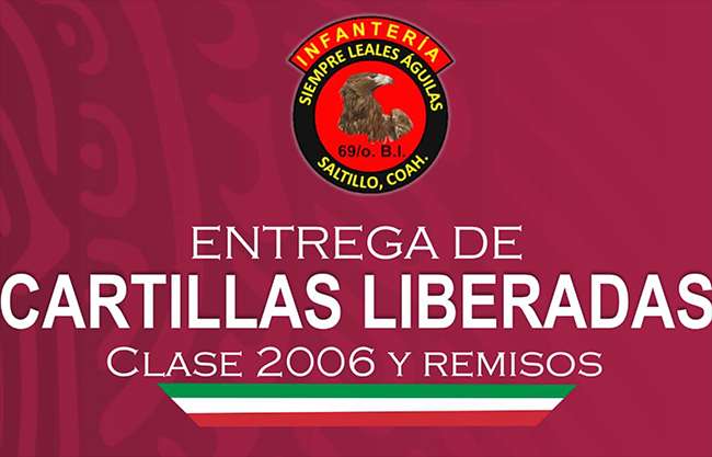 Invitan a clase 2006 y remisos a recoger su Cartilla de Identidad Militar
