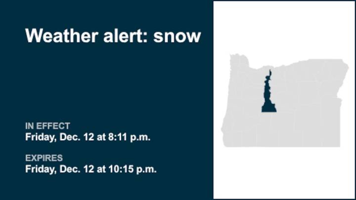 Prepare for snow and flooding in East Slopes of the Oregon Cascades Friday night