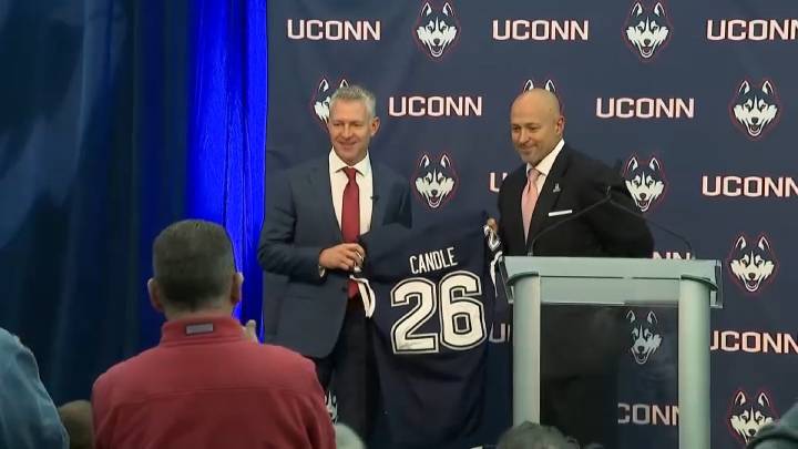 UConn introduces Jason Candle as new head football coach