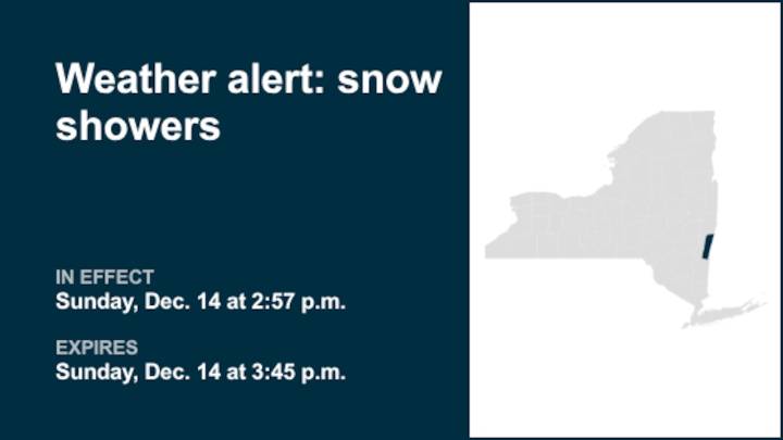 Prepare for snow showers in Eastern Columbia Sunday afternoon