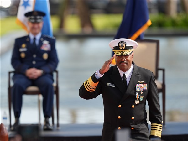 Admiral hands over leadership of command overseeing the Trump administration's boat strikes