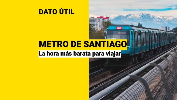 Conoce cuál es el horario más barato para viajar en el Metro de Santiago