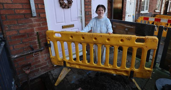 People left without water after watching estate turn into 'swimming pool'