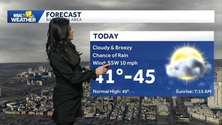 Weather: Chilly with rain possible Wednesday across Maryland
