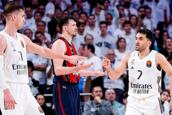 Estelar cierre de Campazzo cuando el Madrid estaba apretado: doble, triple y palomita salvadora