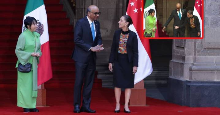 ¿Gesto de rechazo? Sheinbaum busca saludar a esposa del presidente de Singapur durante encuentro y él evita que se produzca el acercamiento por esta razón