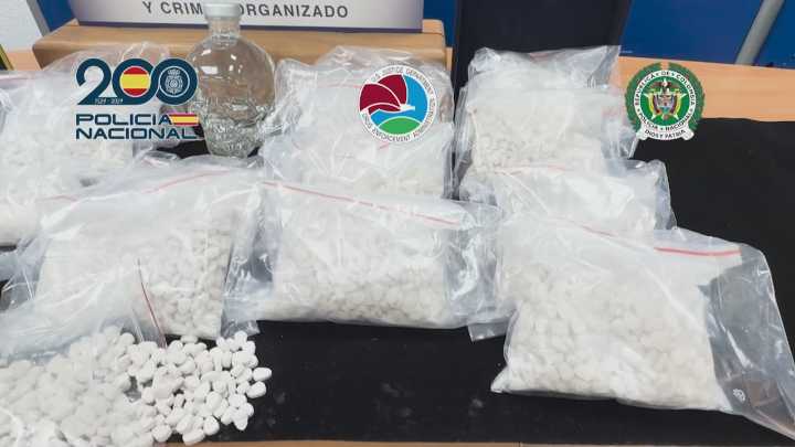 A Policía comisa por primeira vez en España un alixo de heroína en pastillas