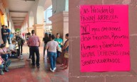 Toma sindicato Palacio Municipal de Apatzingán por adeudos laborales