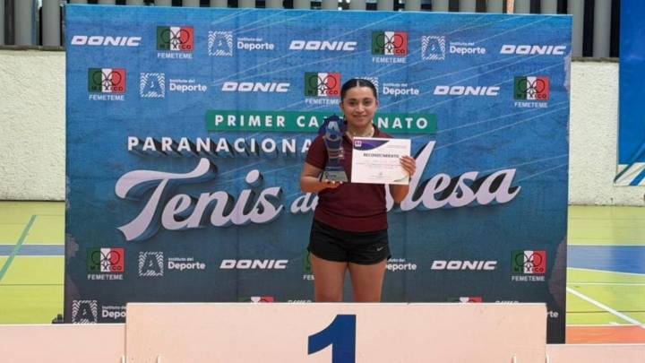 Scarlett Góngora gana el oro en el Paranacional de Tenis de Mesa