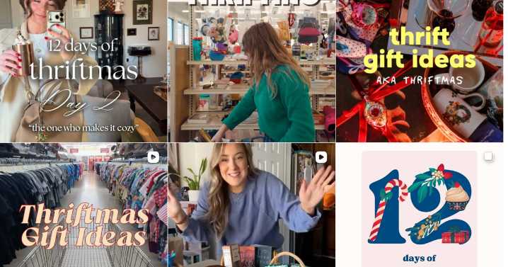 Online Trend Combining Vintage and Modern Gifts Sends Shoppers to Thrift Stores for Christmas