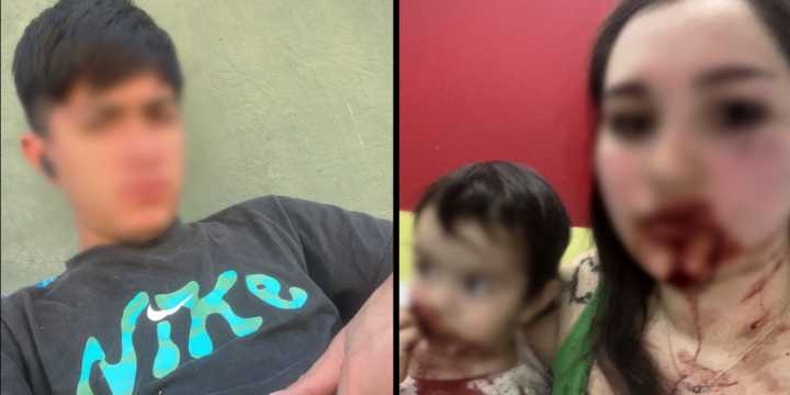 “Estamos vivas de milagro”: buscan a un sospechoso por atacar con un cuchillo a su novia, a su bebé y a su suegra