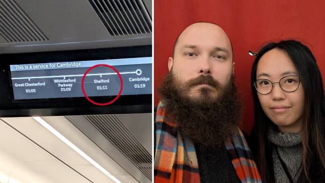 Train driver makes extra stop to help stranded couple get home after party