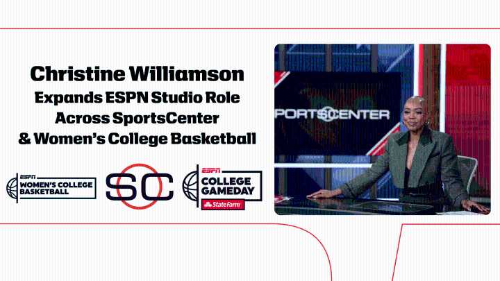 Christine Williamson Expands ESPN Studio Role Across SportsCenter and Women’s College Basketball