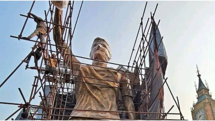 El fanatismo por Lionel Messi es gigante: India preparó una colosal estatua de más de 20 metros de su figura