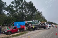 Camioneta del Tren Maya impacta a peregrinos en la Champotón-Escárcega; siete heridos y una mujer grave