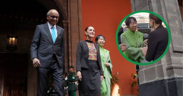 ¿Presidente de Singapur no permitió a su esposa saludar a Sheinbaum? Esta es la verdad