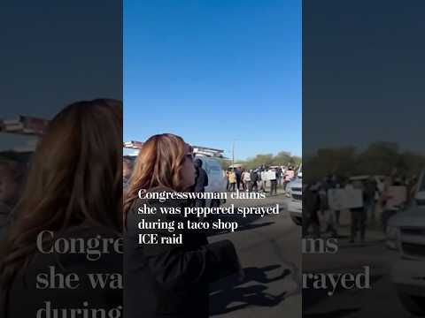 Congresswoman says she was peppered sprayed during ICE raid
