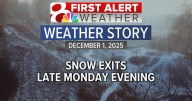 Forecast: Snow starts to move out, limited melting ahead