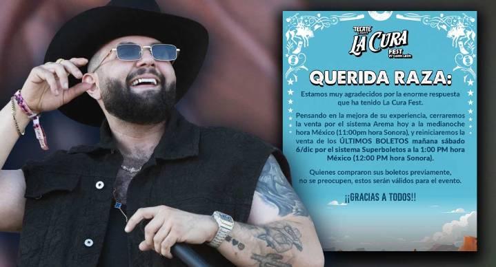 ¡Imparable! Carin León revienta la taquilla en Hermosillo “a ciegas” y muda la venta de boletos digitales para ‘La Cura Fest’