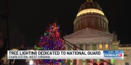 Tree lighting dedicated to National Guard members