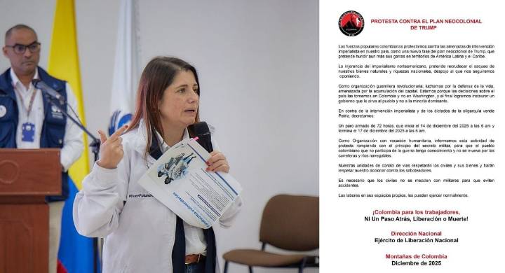 Defensoría alerta por riesgos a la población civil por paro armado del ELN La entidad indicó que este anuncio recrudecerá la violencia y la violación sistemática de los derechos humanos de los colombi