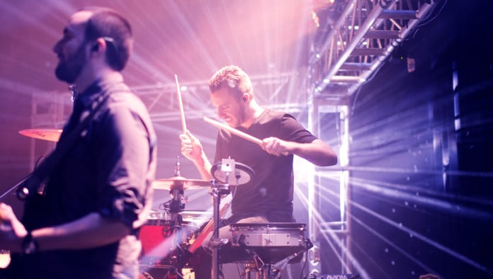Worship Drummer Throws Drumstick Out To Lucky Screaming Fan