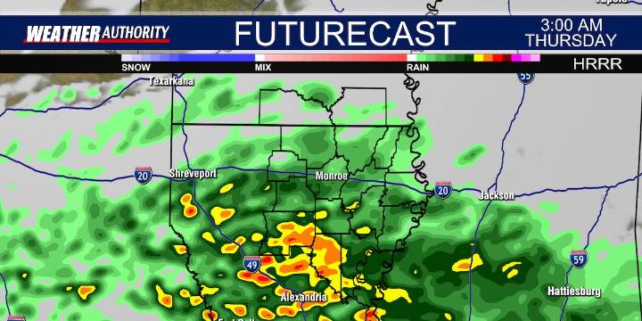 KNOE Wednesday Afternoon Forecast: Slightly Milder Today, Rain Returns Tonight