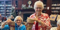 Good Samaritan Society-Prarie Creek Lodge residents stuff stockings for others