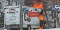 U-Haul delivery truck catches on fire in Glastonbury, officials say