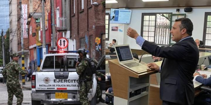 Concejal propone militarizar Bogotá luego de los resultados de la última encuesta de Percepción Ciudadana, Cómo Vamos