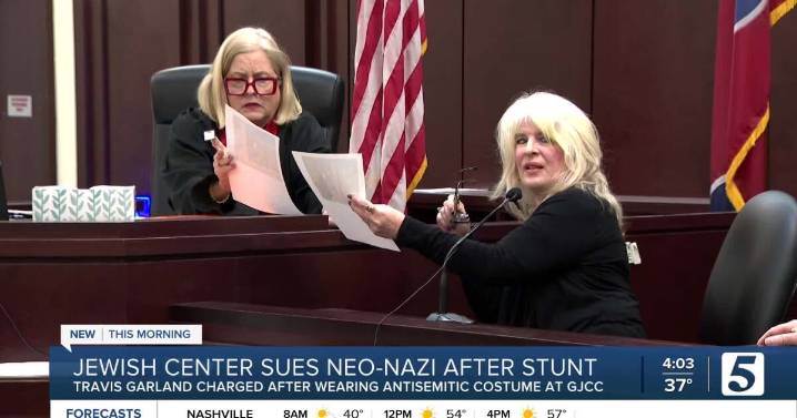 Federal complaint filed against neo-Nazi leaders for Nashville Jewish center attack