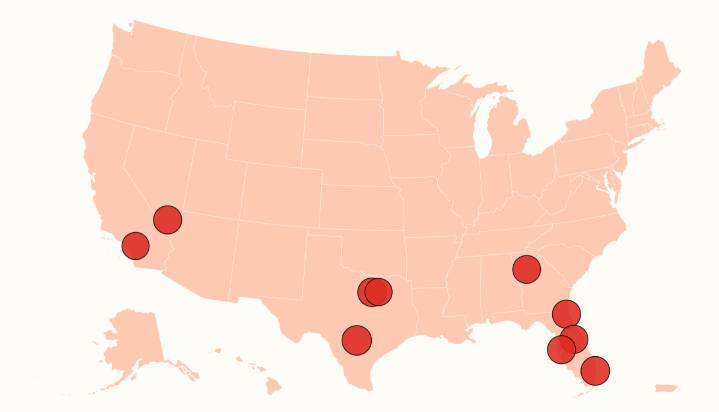 Map Shows Cities Where Most Home Sales Falling Through