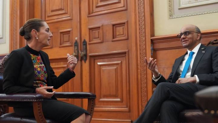 Sheinbaum recibe al presidente de Singapur; se formaliza la nueva embajada en México