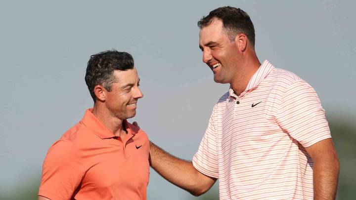 Scottie Scheffler y Rory McIlroy, entre los nominados a Jugador del Año del PGA Tour
