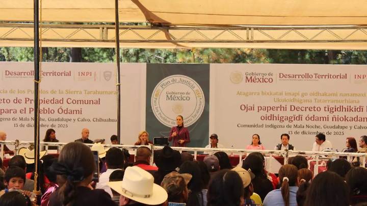 Tras visita de Sheinbaum, queda pendiente reconocer mil 100 hectáreas del territorio ancestral del pueblo ódame
