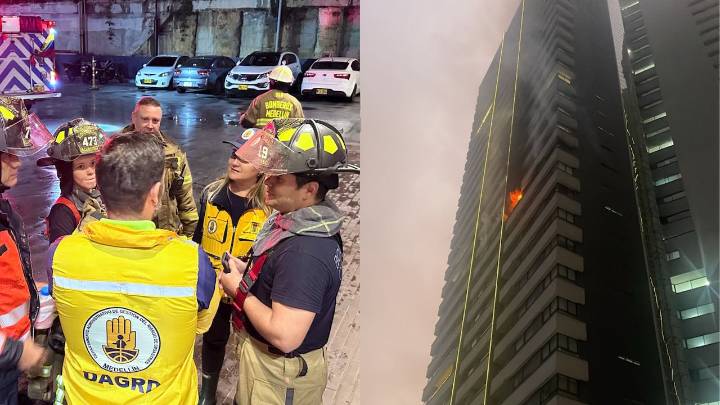 Seis personas heridas dejó un incendio estructural en Medellín durante el Día de las Velitas