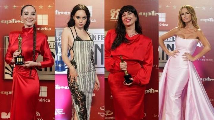 Los mejores looks de los Martín Fierro de Cine y Series 2025: rojo, transparencias y capas icónicas que marcaron tendencia