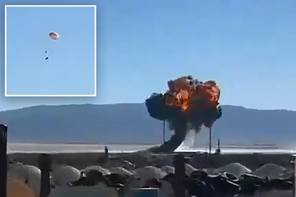 US military plane goes down in massive plume of black smoke in Death Valley