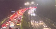 M4 three-vehicle crash causes traffic nightmare