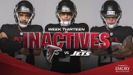Atlanta Falcons inactives for Week 13 vs. New York Jets