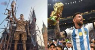 India levanta una estatua de 21 metros de Messi