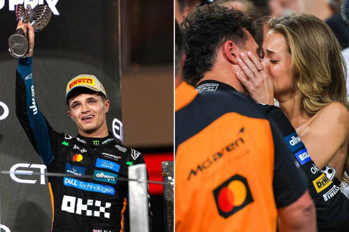 Lando Norris Kisses Margarida Corceiro After Formula 1 World Championship Win: Photo