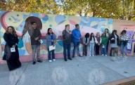 Develan mural ganador del concurso “Muro Cívico”
