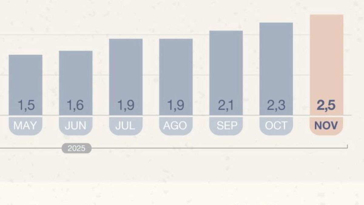 Inflación se dispara: noviembre registra 2,5% y la interanual toca 31,4%